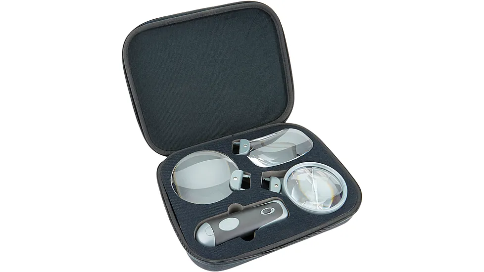 Carson Remov-A-Lens 3-in-1 LED Lighted Handheld Magnifier Loupe