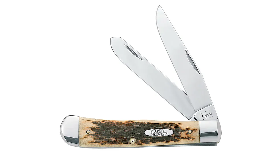 Case SS Amber Trapper Clip Folding Knife