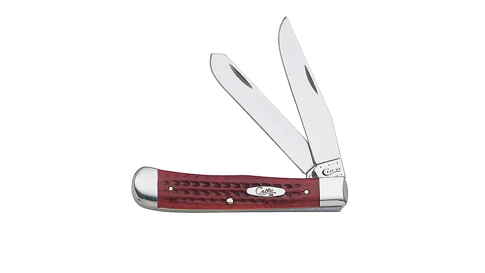 Case Pocket Worn Old Red Trapper Folding Knife