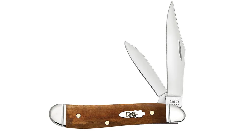 Case Smooth Antique Bone Peanut Folding Knife