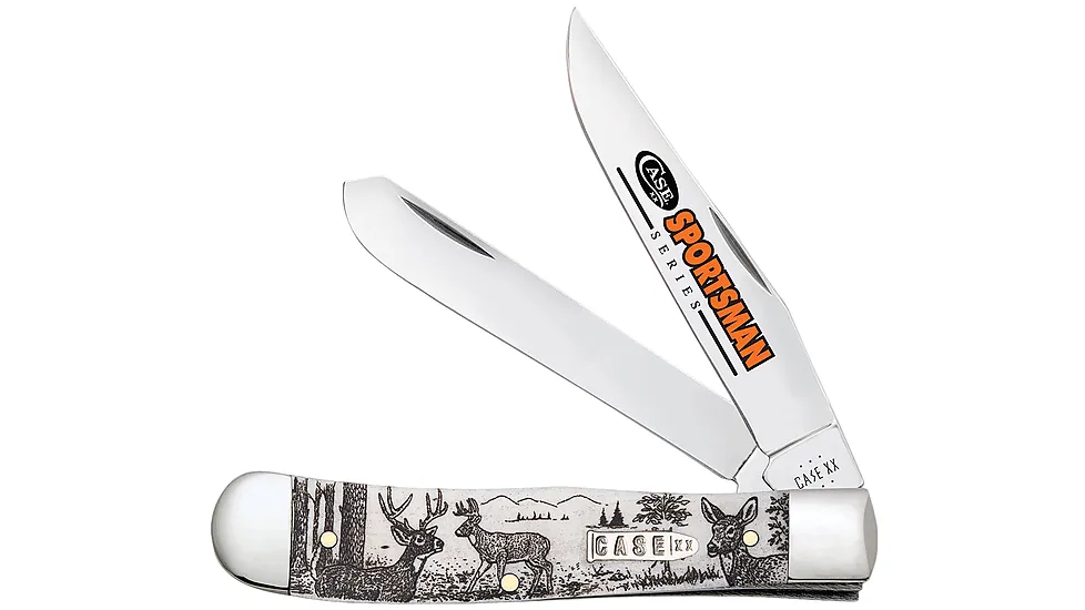 Case 81220 Trapper Sportsman Folding Clip Point/Spey Plain Mirror Polished Tru-S
