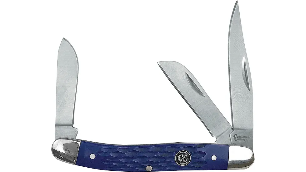 Cattleman'S Cutlery Signature Stockman Blue Folding Knife