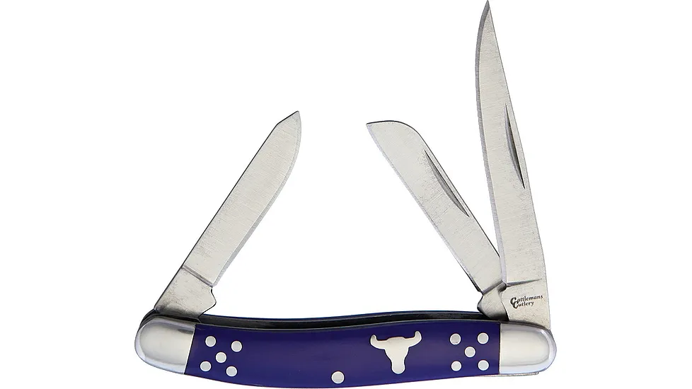 Cattleman'S Cutlery Cattleman Stockman Blue Folding Knife
