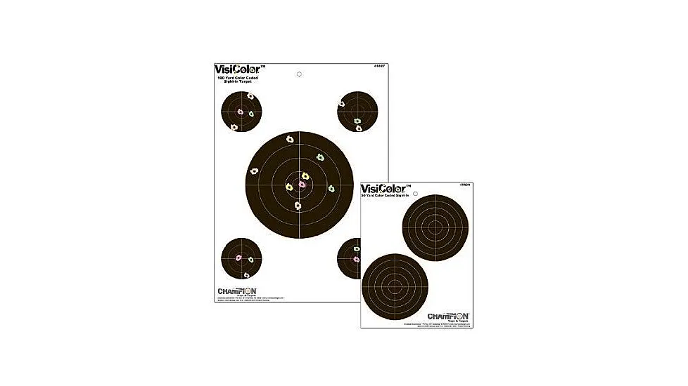 Champion Target VisiColor 8in Interactive Target, 10 Pack