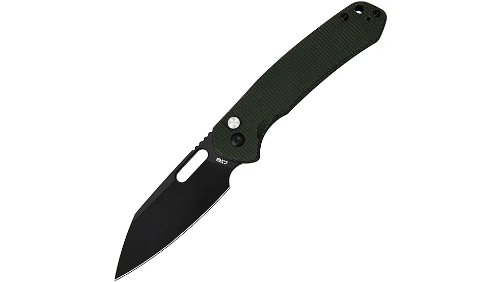 CJRB Pyrite PVD Green Micarta 3.13in Folding Knife