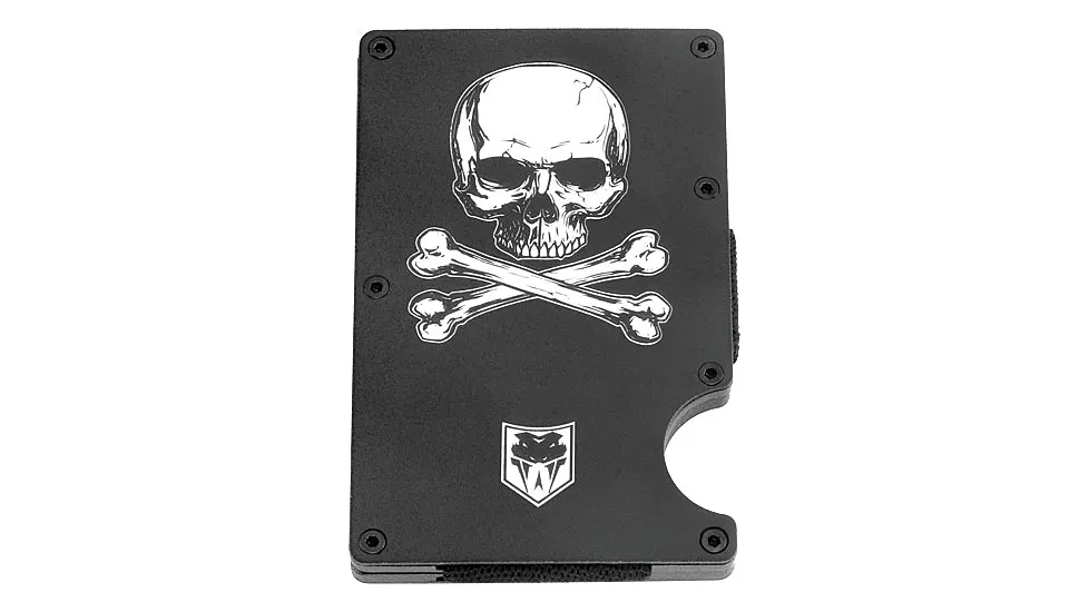 CobraTec Knives RFID Jolly Roger Aluminum Wallet