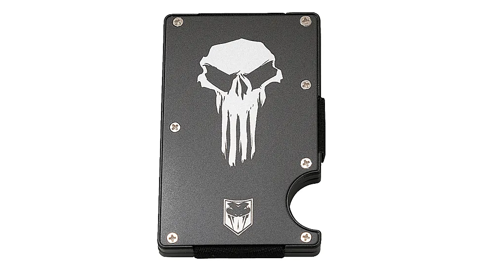 Cobratec Knives Cobratec Rfid Punisher Thin Aluminum Wallet W/money Clip
