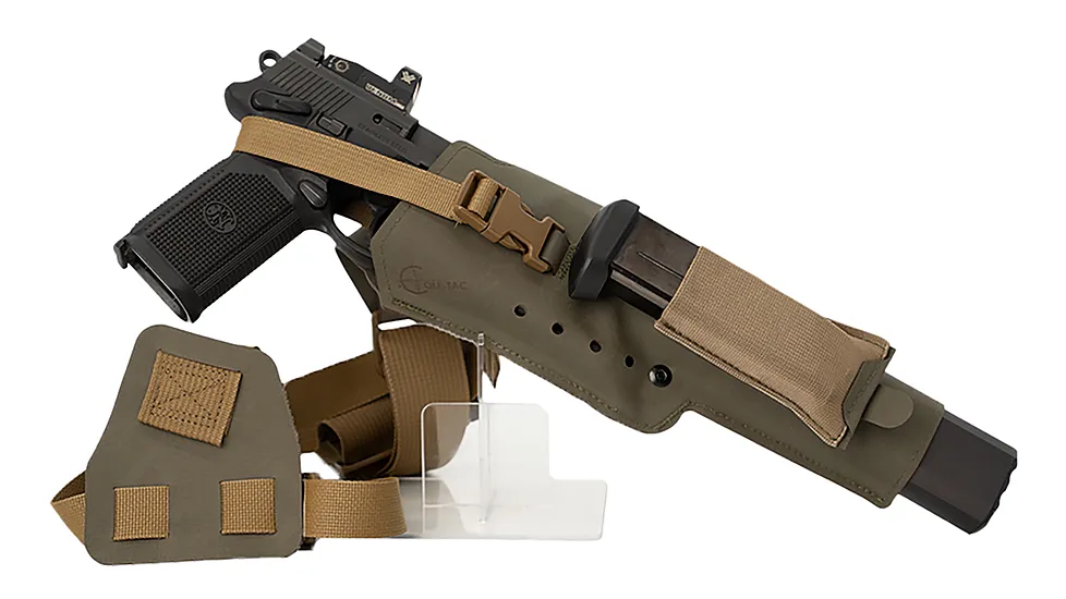 Cole-Tac VWX105 Varmint Wrangler XL Pistol Holder Chest Ranger Green Right Hand