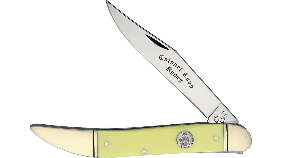 Colonel Coon Large Toothpick Yellow Folding Knife