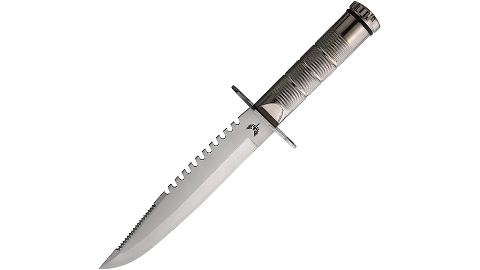 Combat Ready Large Survival Knife Silver