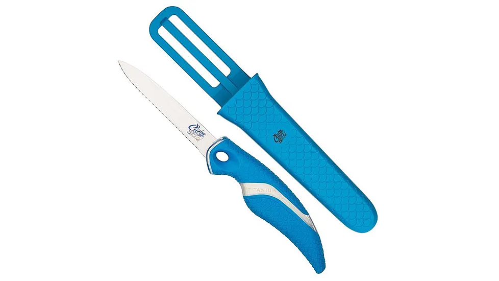 Cuda Titanium Bonded Net Knive with Sheath