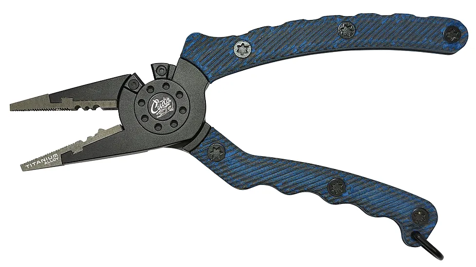 Cuda 8in Pro Plier w/Hard Molded Sheath & Lanyard