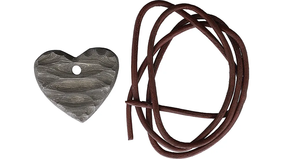Damascus Heart Pendant
