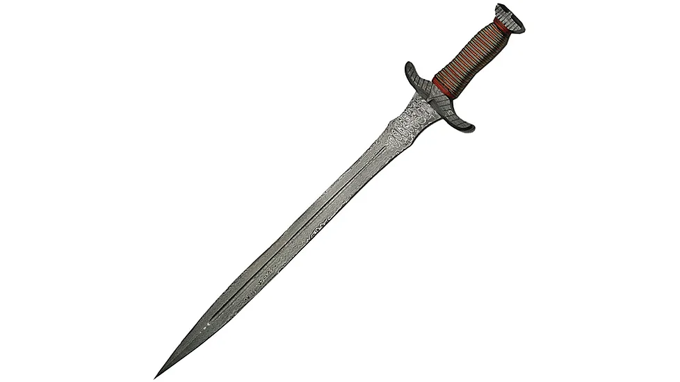 Damascus Needle Tooth Wired Sword