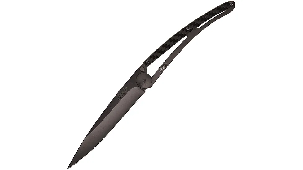 Deejo Black Carbon Fiber 37g Folding Knife