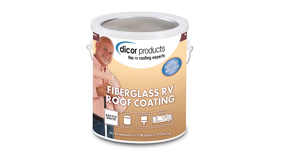 Dicor RP-FRC-1 Rp-Frc 1 Fiberglass RV Roof Coating Wht
