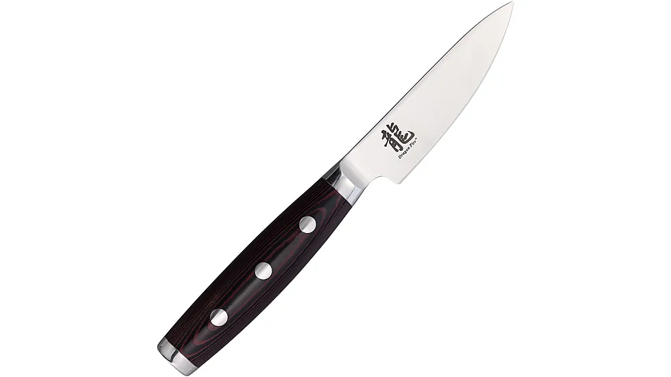 Dragon by Apogee Dragon Fire Paring Knife, 3.5in, Satin Finish, CTS-BD1 Stainless Blade Kitchen Knife
