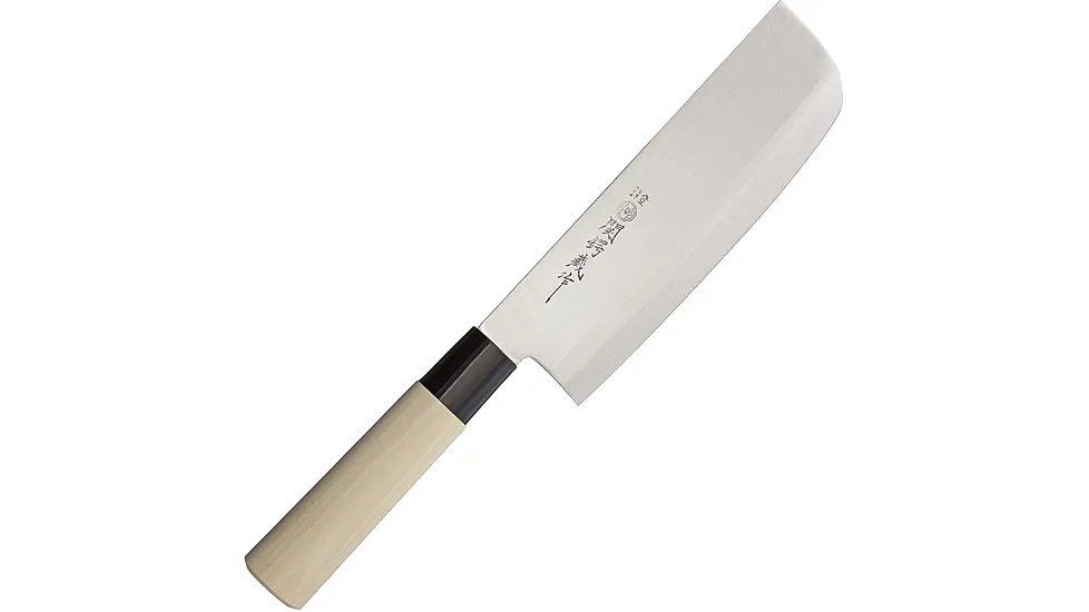 Due Cigni Nakiri Maple Handle, 11 1/2in Kitchen Knife