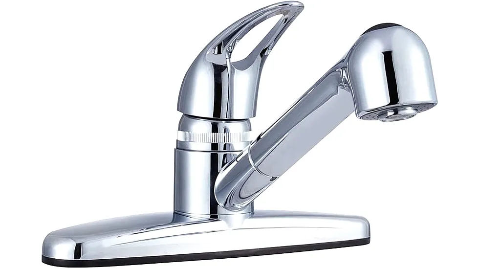 Dura Faucet DF-PK100-CP Non Metallic Pull Out RV Kitchen Faucet Chrome