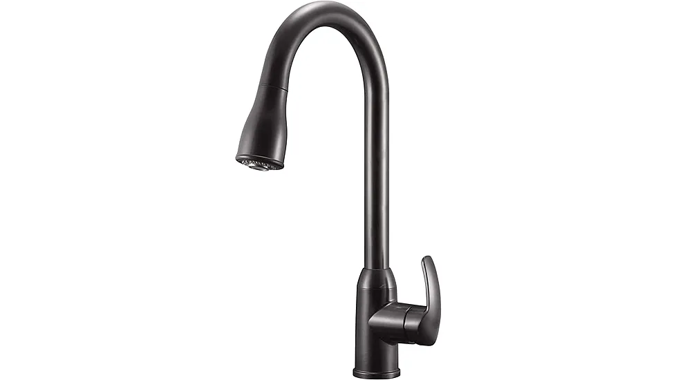 Dura Faucet DF-NMK508-VB Single Handle Pull Down RV Kitchen Faucet Venetian Bronze
