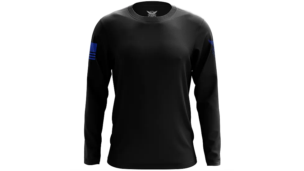 We the People Holsters Basic - Black + Blue Long Sleeve Shirt F378449C