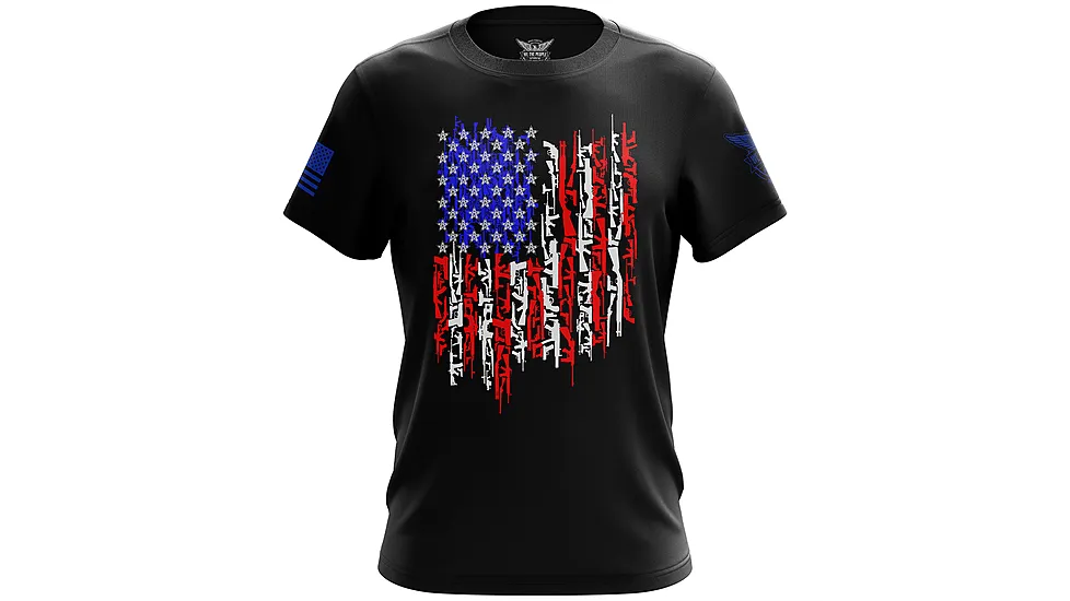 We the People Holsters American Flag In Guns 2.0 Short Sleeve Shirt 04386B34