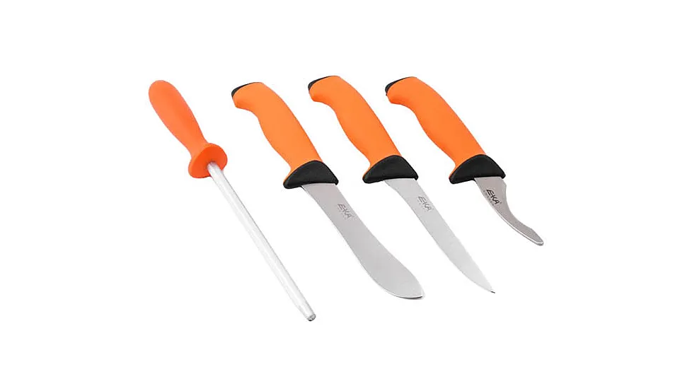 EKA Butcher Set, Orange Santoprene Handles