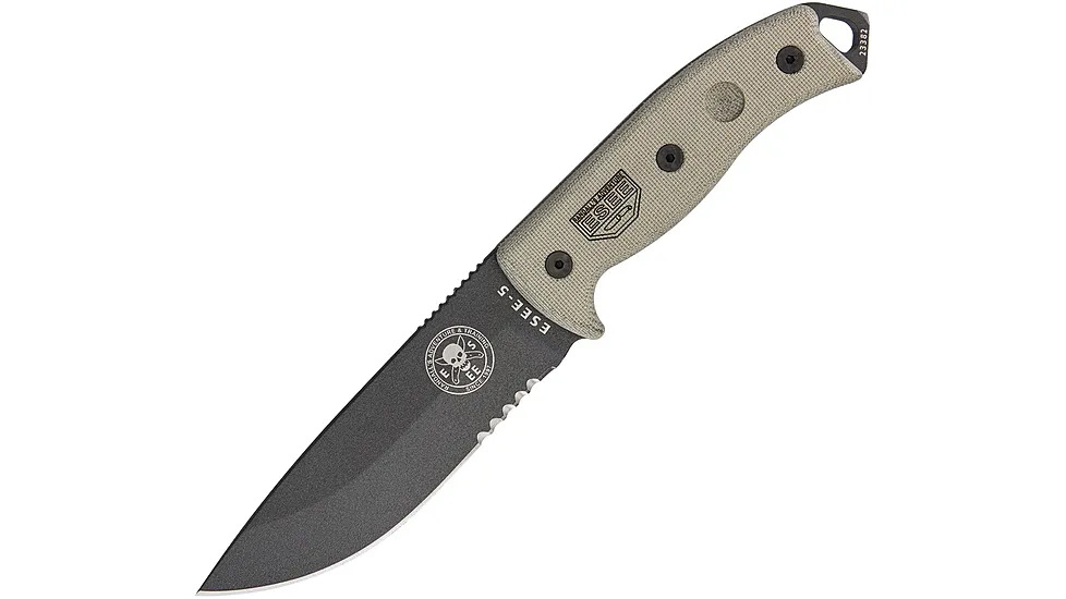 Esee Model 5 Serrated Tactical Fixed Blade Knife
