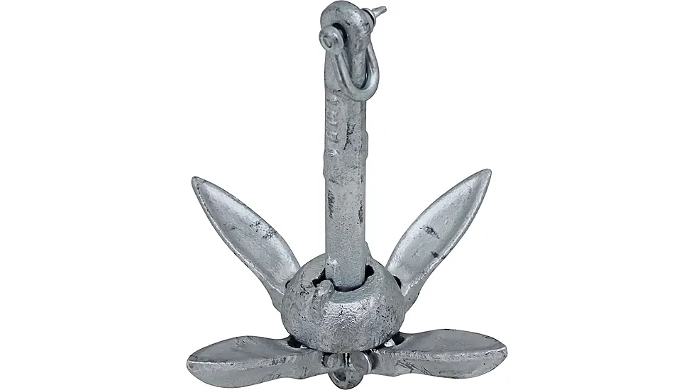 Extreme Max Boattector Galvanized Folding Anchor