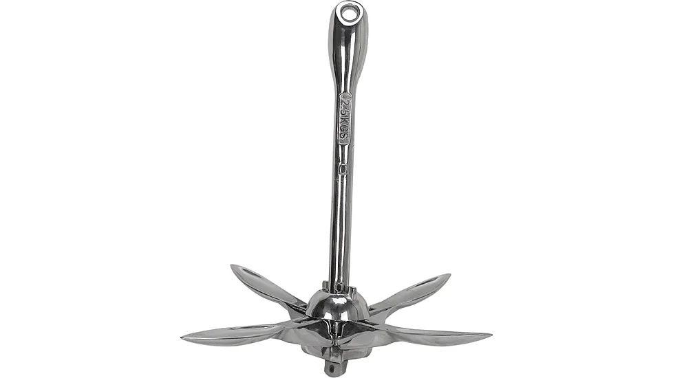 Extreme Max Boattector Stainless Steel Folding/Grapnel Anchor