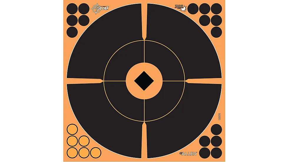 EZ-Aim Adhesive Paper Splash Shooting Targets, Crosshair Bullseye