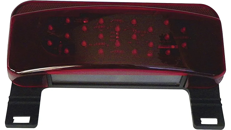 Fasteners Unlimited Surface-Mount Red LED Stop/Tail/Turn Light - License/Driver