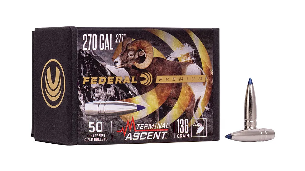Federal Terminal Ascent Component Bullet .277 136 Grain Rifle Bullet