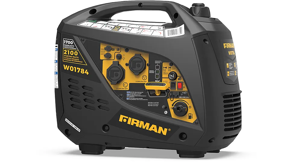 Firman Power and Equipment W01784 Portable Generator With Built In Parallel Kit 2100/1700W