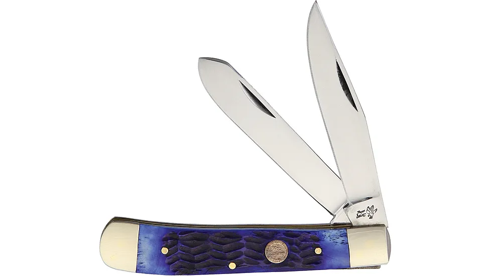 Frost Big Game Trapper Blue Pick Bon Folding Knife