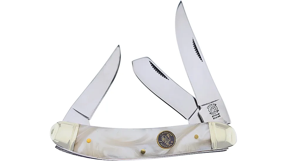 Frost Sowbelly Cracked Ice Crowing Rooster Folding Knife