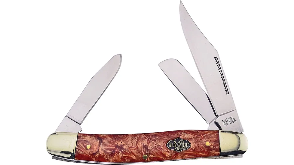 Frost Stockman Whiskey Resin Folding Knife