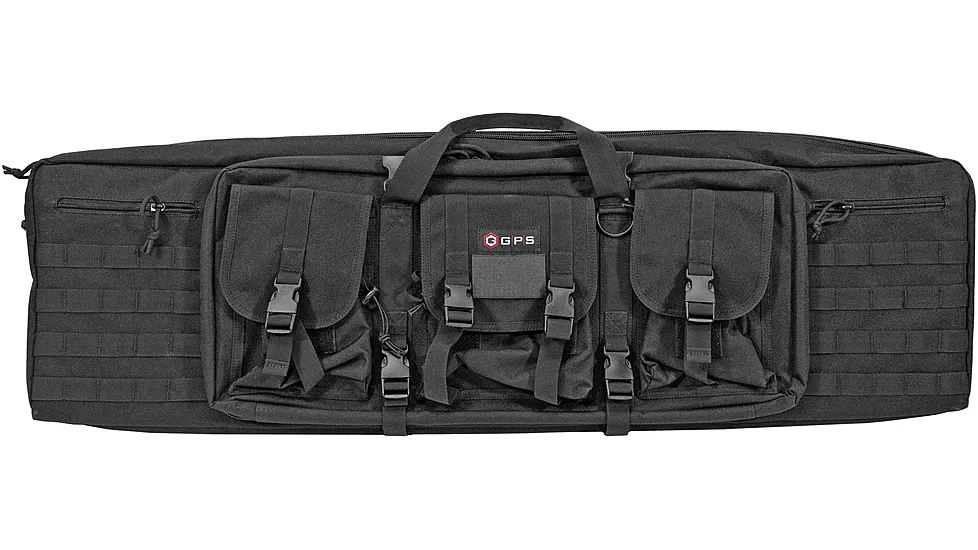 GPS DRC42 Double Rifle Case Black 600D Polyester 42" L X 12.75" H X 9" W