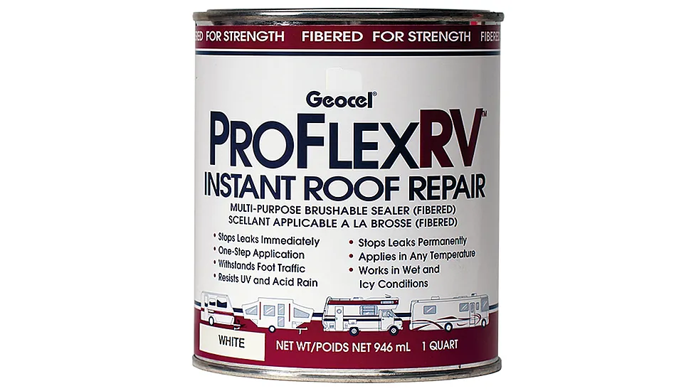 Geocel Pro Flex RV Instant Roof Repair Multi-Purpose Brushable Fibered Coating