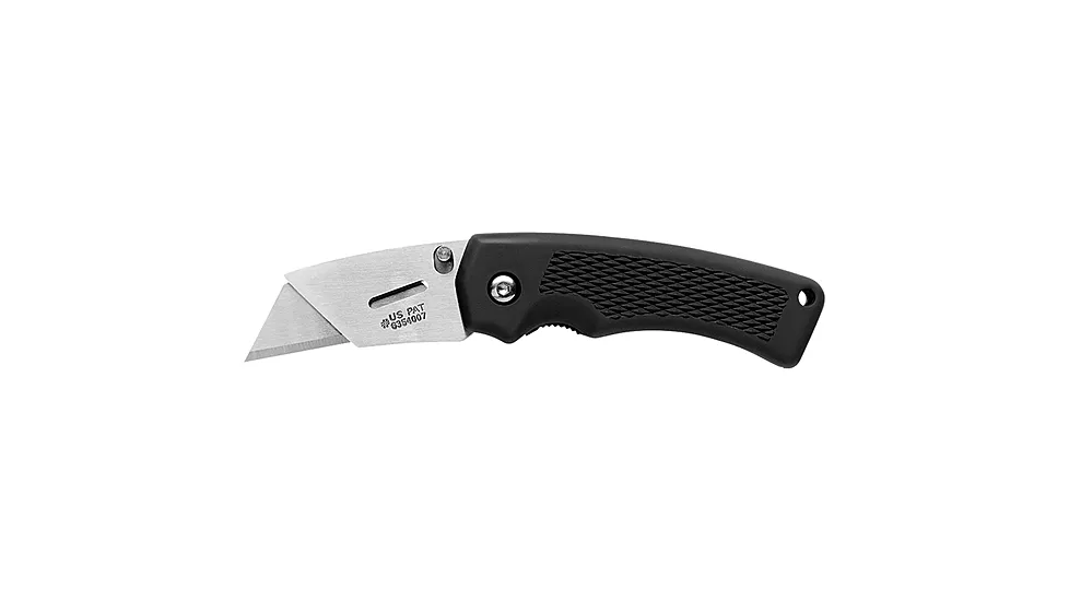 Gerber Gear Edge - Black Rubber Handle Folding Knives in Aluminum CE68D884