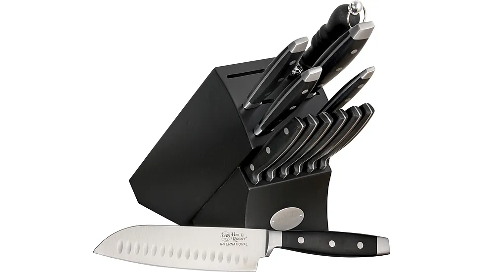 Hen & Rooster 13 pc Kitchen Knife Set