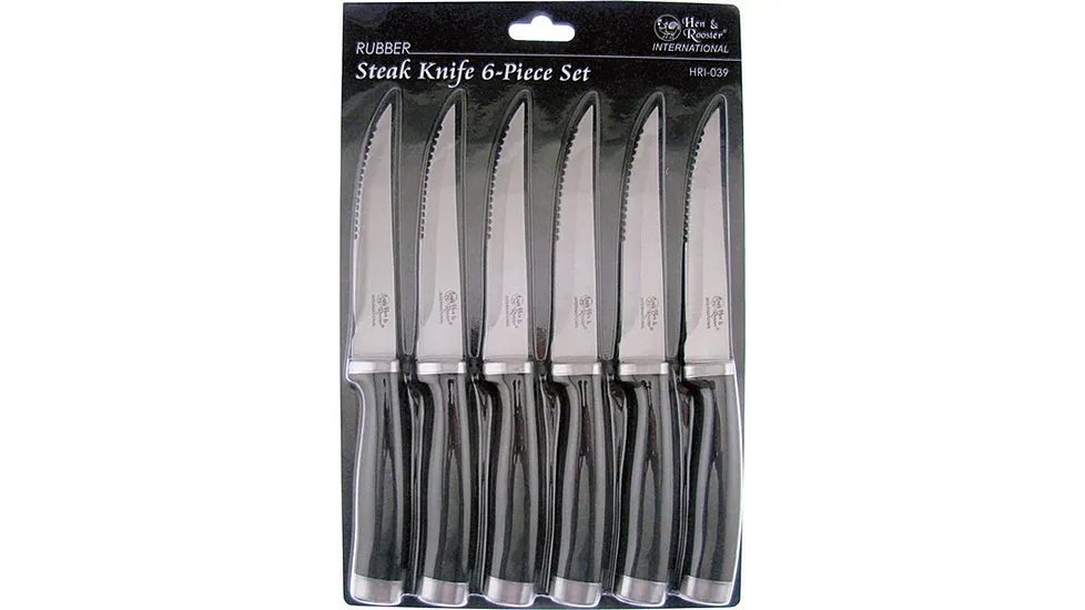 Hen & Rooster International 6 Pc Steak Set Kitchen Knife