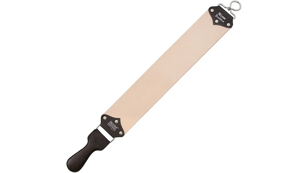 Herold Solingen Razor Strop Oil/Nat Leather Folding Knife