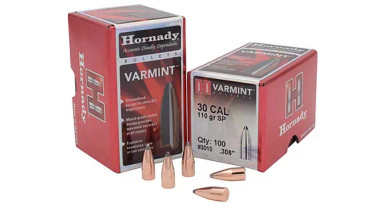 Hornady Varmint .30 Cal 110 gr SP Bullets-100cnt