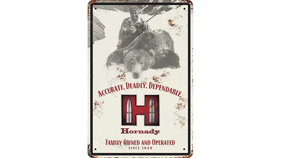 Hornady H Tin Sign