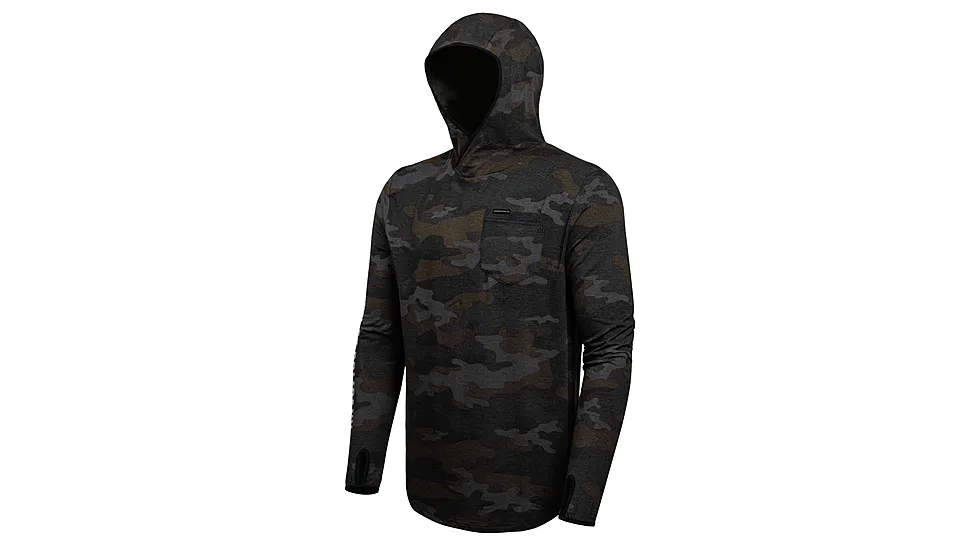 Montana Knife Company SUN RIVER BAMBOO HOODIE - DARK MKC CAMO 1A408862