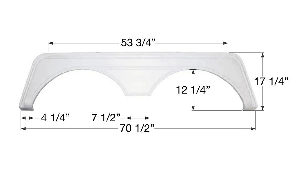 Icon 00418 Tandem Axle Fender Skirt Fs669