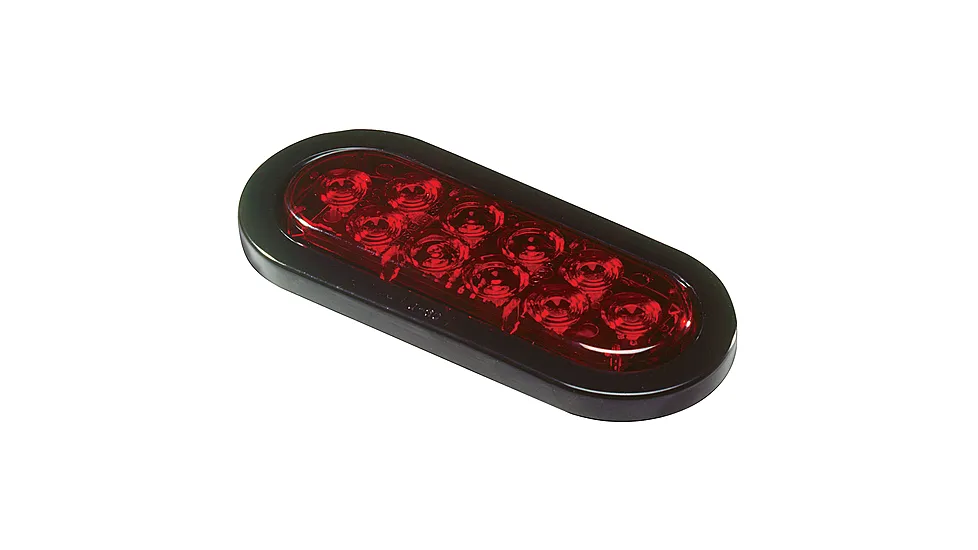 Innovative Lighting Oval 6" LED Stop/Turn/Tail Light With Grommet Mount /Red Lens