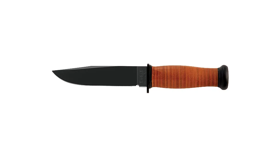 KA-BAR Knives Leather Handled Mark 1 Knife