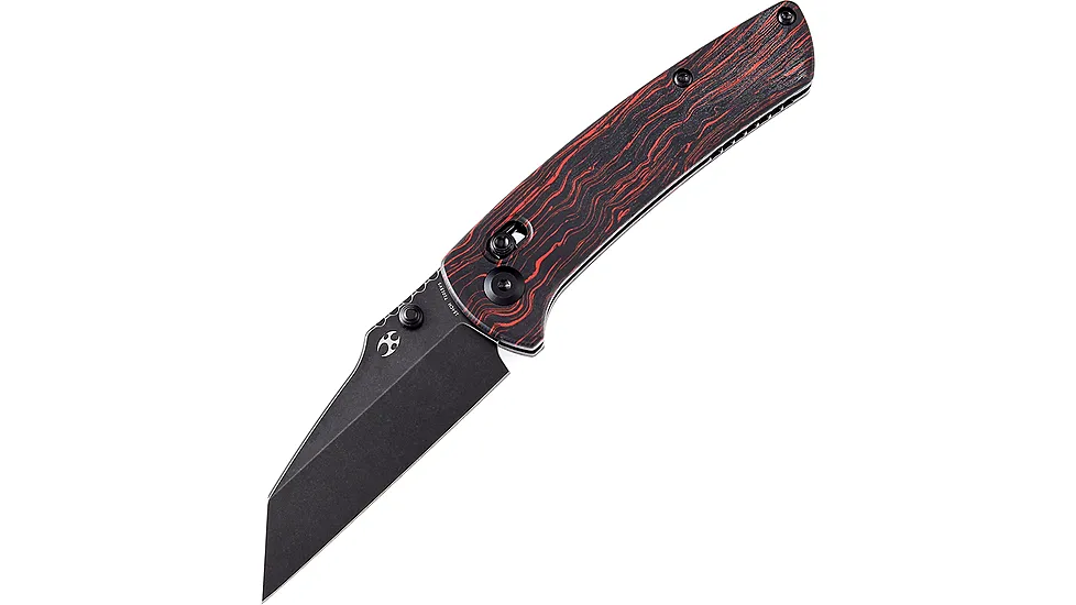 Kansept Knives Main Street Black/Red G10 3.5in Folding Knife